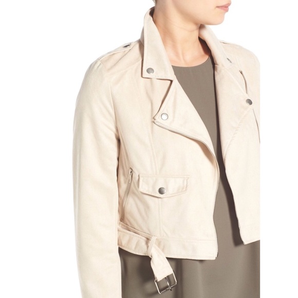 ⭐️Missguided Crop Faux Suede Moto Jacket - Picture 2 of 6